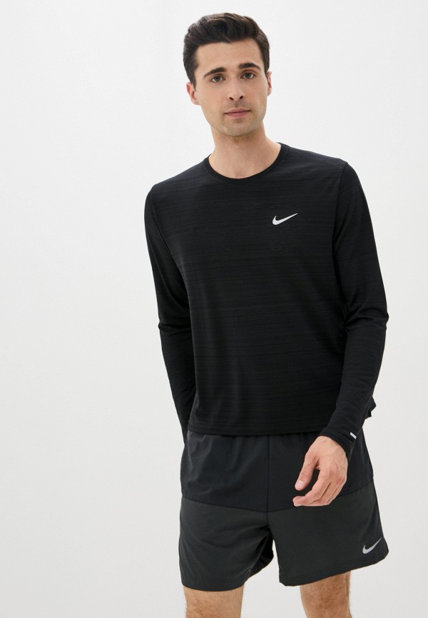 

Лонгслив спортивный Nike, Черный, M NK DF MILER TOP LS