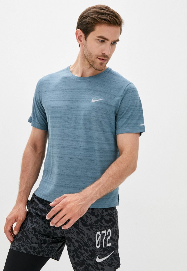 

Футболка спортивная Nike, Бирюзовый, M NK DF MILER TOP SS