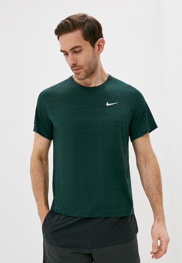 

Футболка спортивная Nike, Зеленый, M NK DF MILER TOP SS