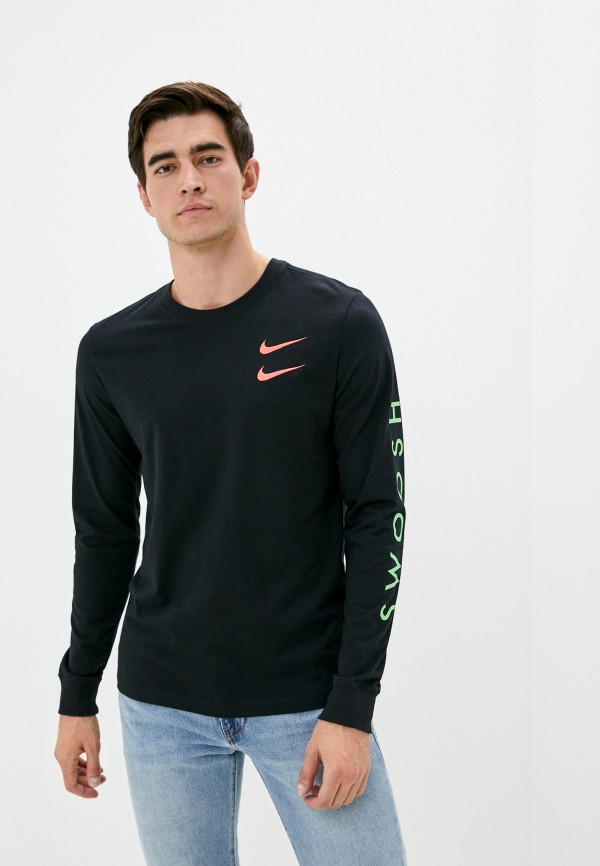 

Лонгслив Nike, Черный, M NSW LS TEE SWOOSH PK