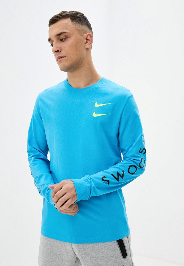 

Лонгслив Nike, Голубой, M NSW LS TEE SWOOSH PK