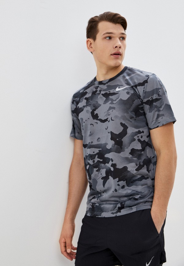 

Футболка спортивная Nike, Серый, M NK DRY TEE LEG CAMO AOP