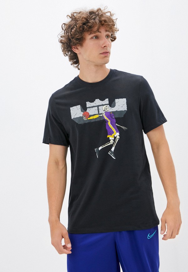 

Футболка спортивная Nike, Черный, LBJ M NK DRY TEE LOGO