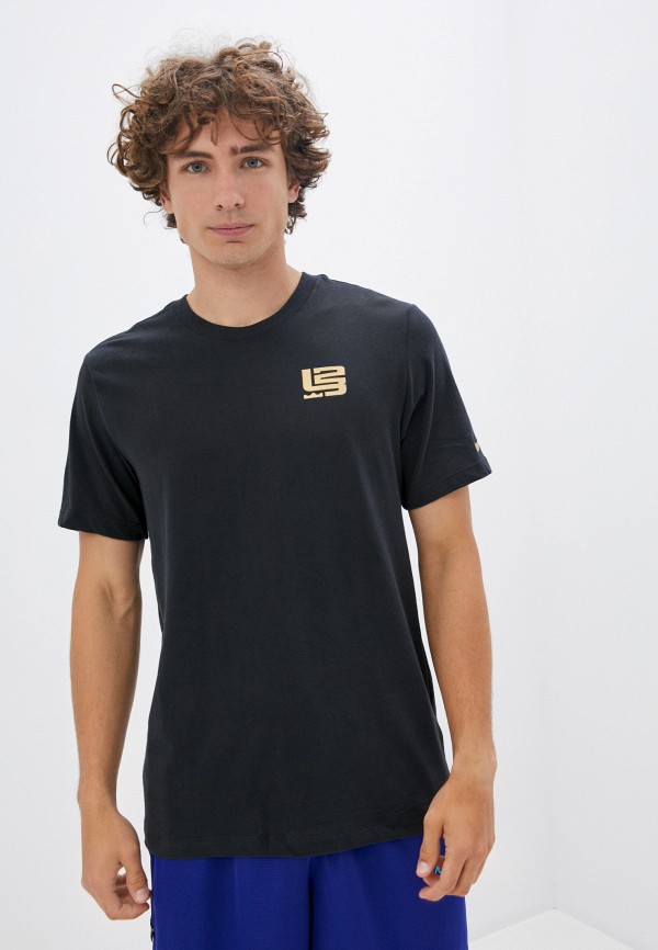 

Футболка спортивная Nike, Черный, LBJ M NK DRY TEE VERB/PHOTO