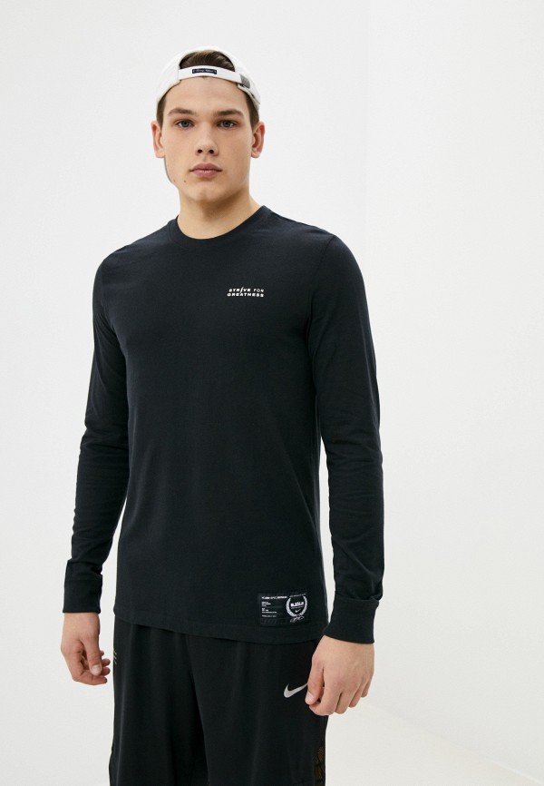 

Лонгслив спортивный Nike, Черный, LBJ M NK DRY TEE VERB/PHOTO