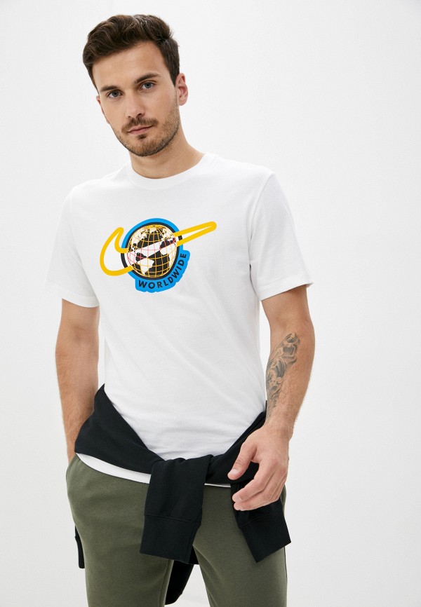 

Футболка Nike, Белый, M NSW SS TEE SWOOSH WORLDWIDE