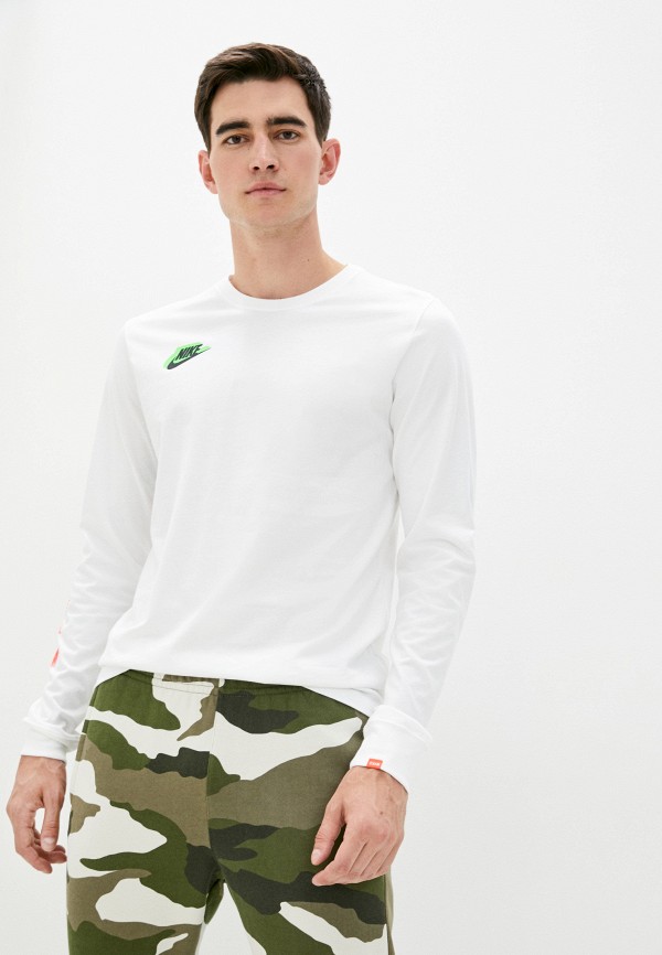 

Лонгслив Nike, Белый, M NSW LS TEE HBR WORLDWIDE