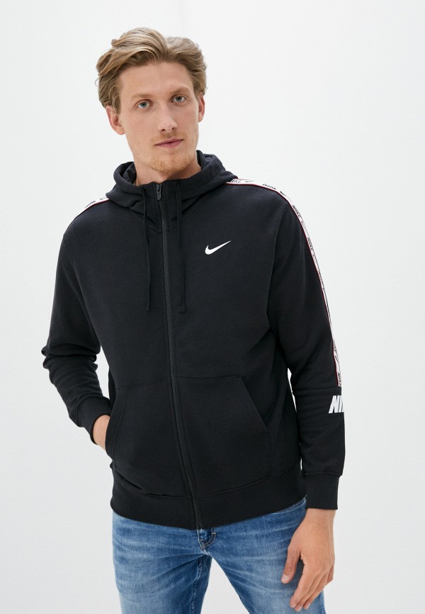 

Толстовка Nike, Черный, M NSW REPEAT FZ HOODIE FT