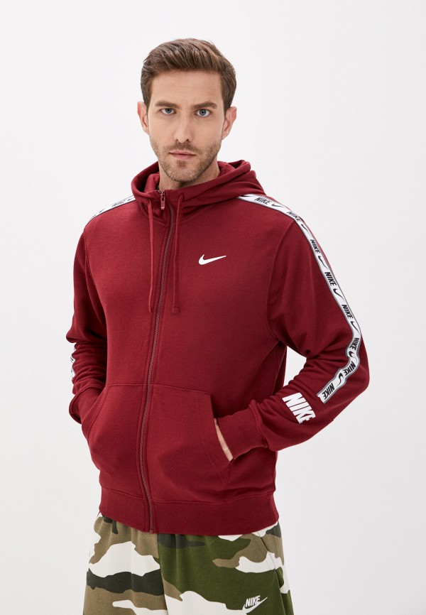 

Толстовка Nike, Бордовый, M NSW REPEAT FZ HOODIE FT