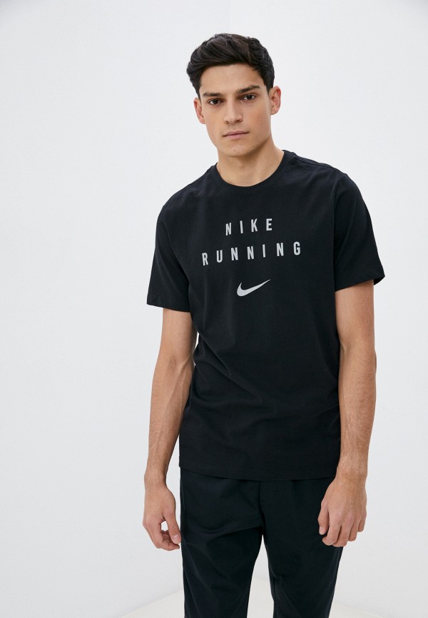 

Футболка Nike, Черный, M NK DRY TEE RUN DIV REFLECT