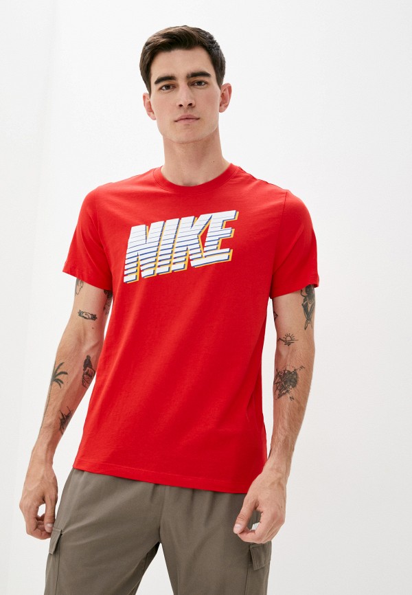 

Футболка Nike, Красный, M NSW TEE NIKE BLOCK