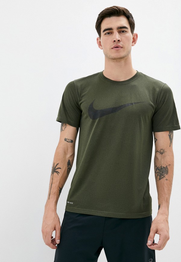 

Футболка спортивная Nike, Хаки, M NK DRY LEG TEE SWOOSH CAMO