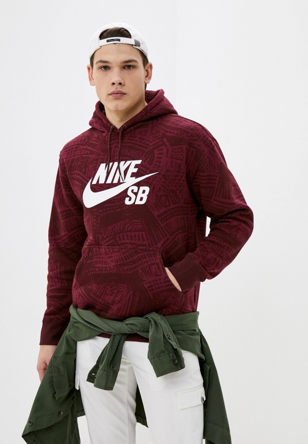 

Худи Nike, Бордовый, M NK SB AOP HOODIE