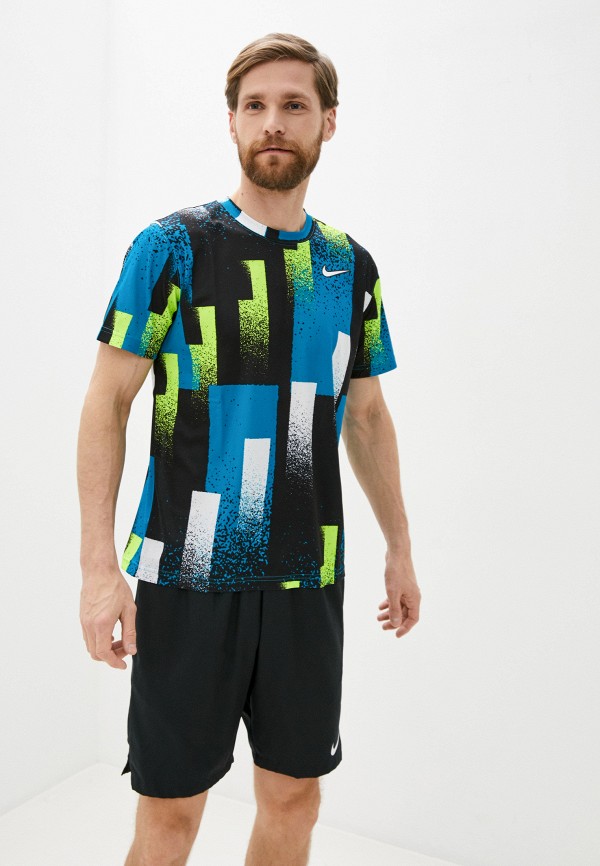 

Футболка спортивная Nike, Разноцветный, M NKCT DRY TOP PRINT