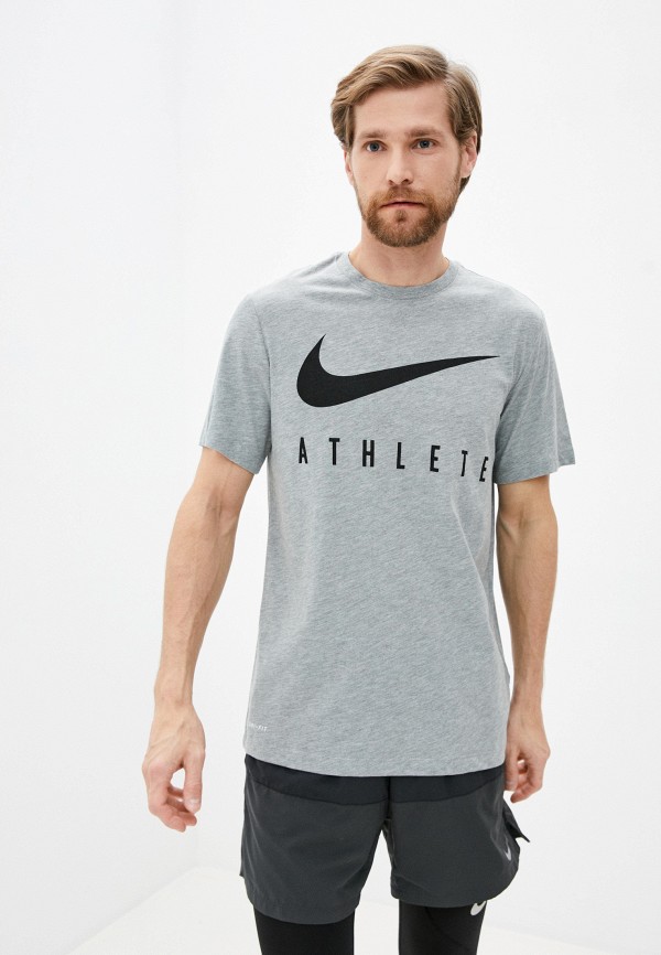 

Футболка спортивная Nike, Серый, M NK DRY TEE DB ATHLETE