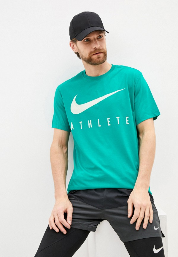 

Футболка спортивная Nike, Бирюзовый, M NK DRY TEE DB ATHLETE