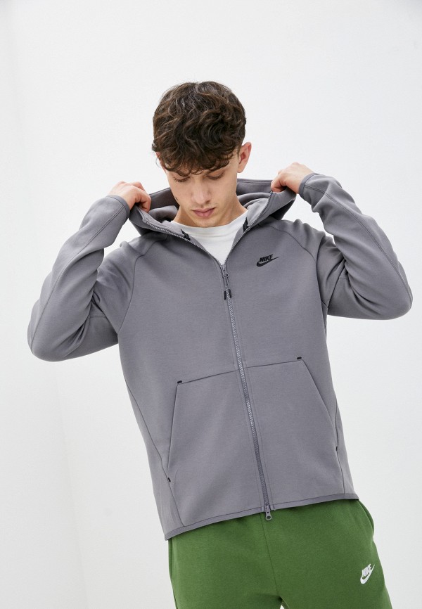 

Толстовка Nike, Серый, M NSW TCH FLC HOODIE FZ