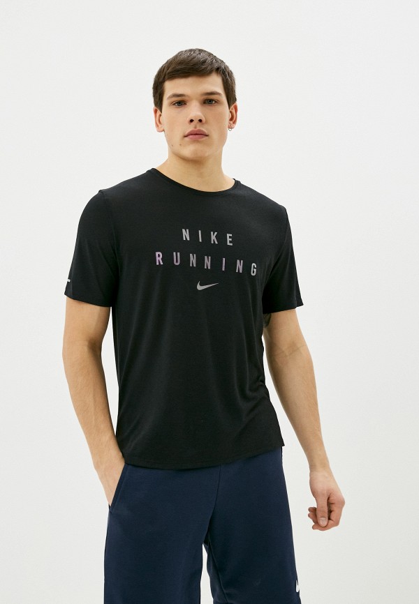 

Футболка спортивная Nike, Черный, M NK RN DVN DF MILER TOP SS GX