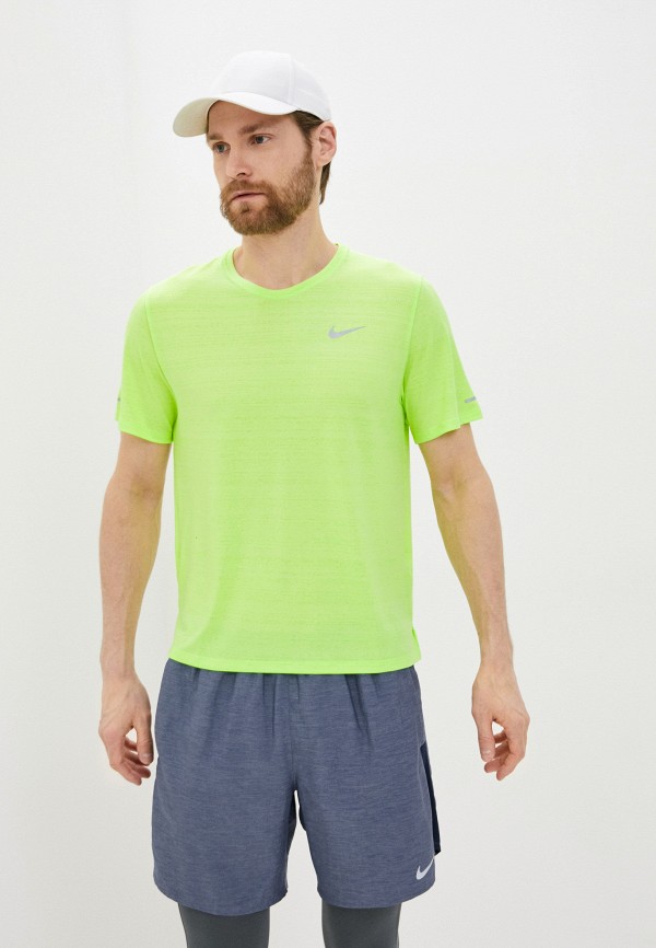 

Футболка спортивная Nike, Зеленый, M NK DF MILER TOP SS