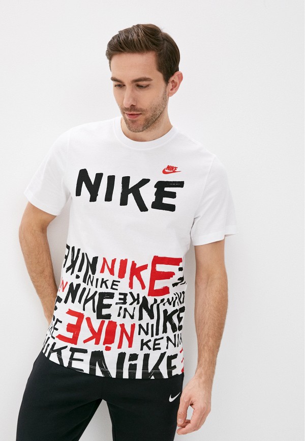 

Футболка Nike, Белый, M NSW TEE PRINTED AOP HBR