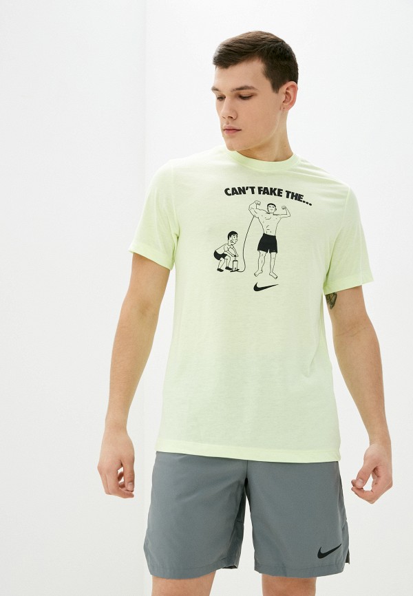 

Футболка спортивная Nike, Желтый, M NK DB TEE CANT FAKE IT