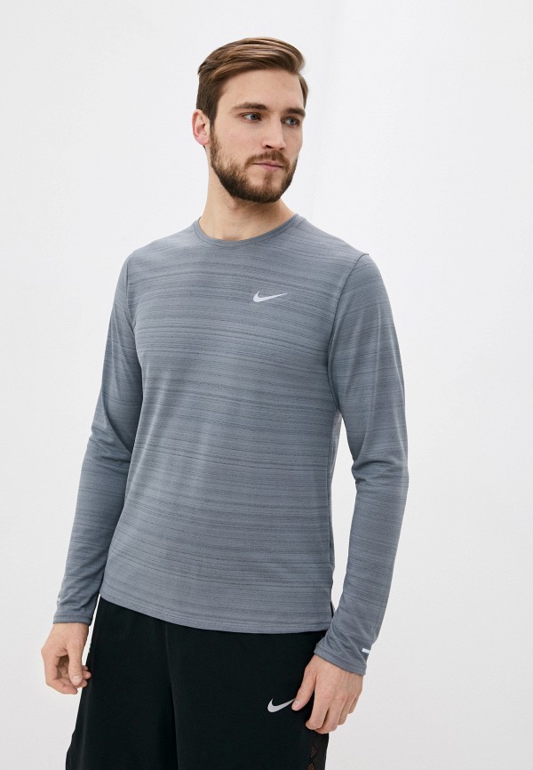 

Лонгслив спортивный Nike, Серый, M NK DF MILER TOP LS