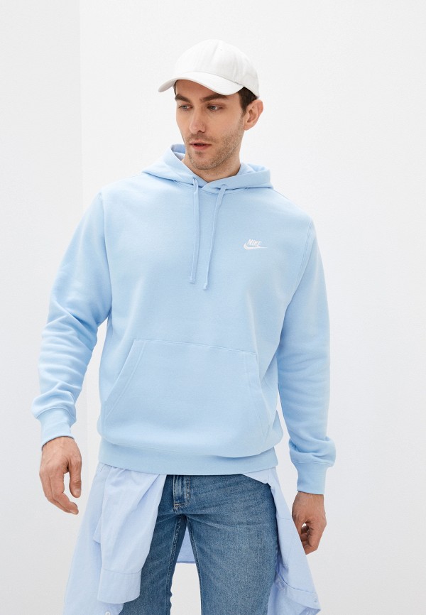 

Худи Nike, Голубой, M NSW CLUB HOODIE PO BB