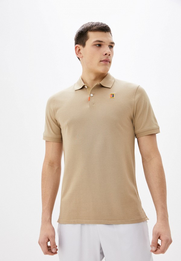 

Поло Nike, Бежевый, THE NIKE POLO HERITAGE SLIM