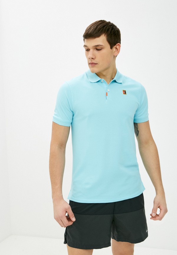 

Поло Nike, Бирюзовый, THE NIKE POLO HERITAGE SLIM