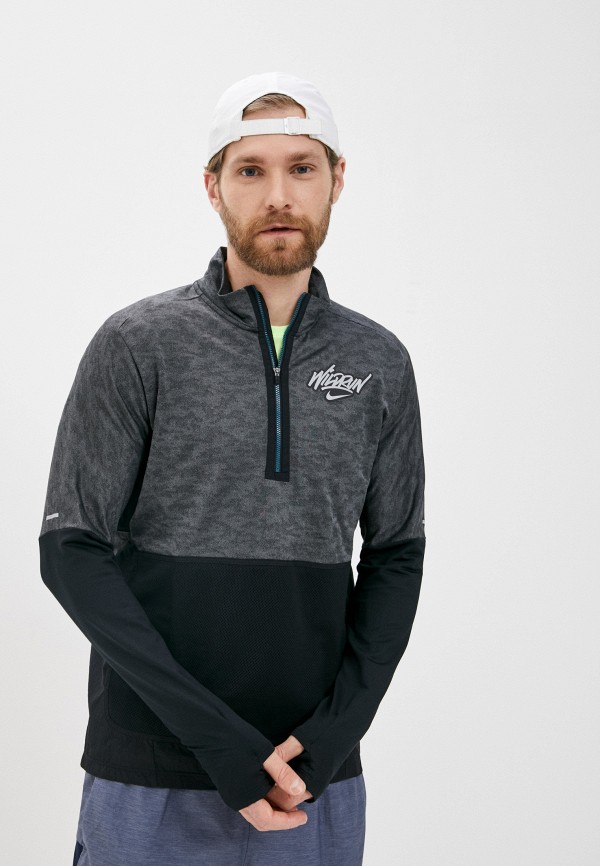 

Лонгслив спортивный Nike, Серый, M NK DF ELMNT TOP HZ WR GX