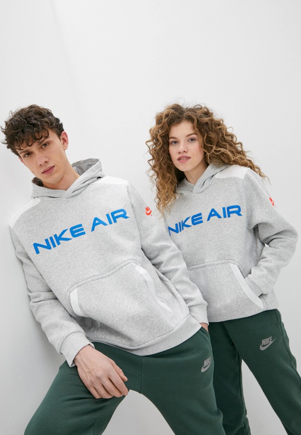 

Худи Nike, Серый, M NSW NIKE AIR PO FLC HOODIE