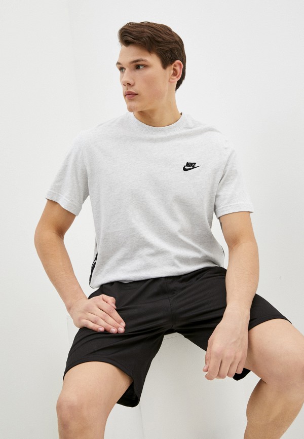 

Футболка Nike, Серый, M NSW CE SS KNIT TOP SNL ++