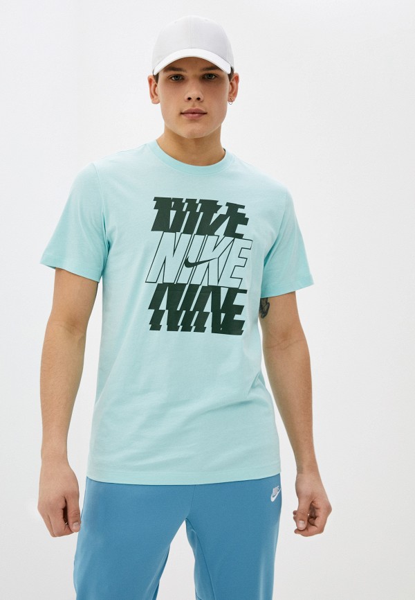 

Футболка Nike, Голубой, M NSW TEE SWOOSH/BLOCK 12MO