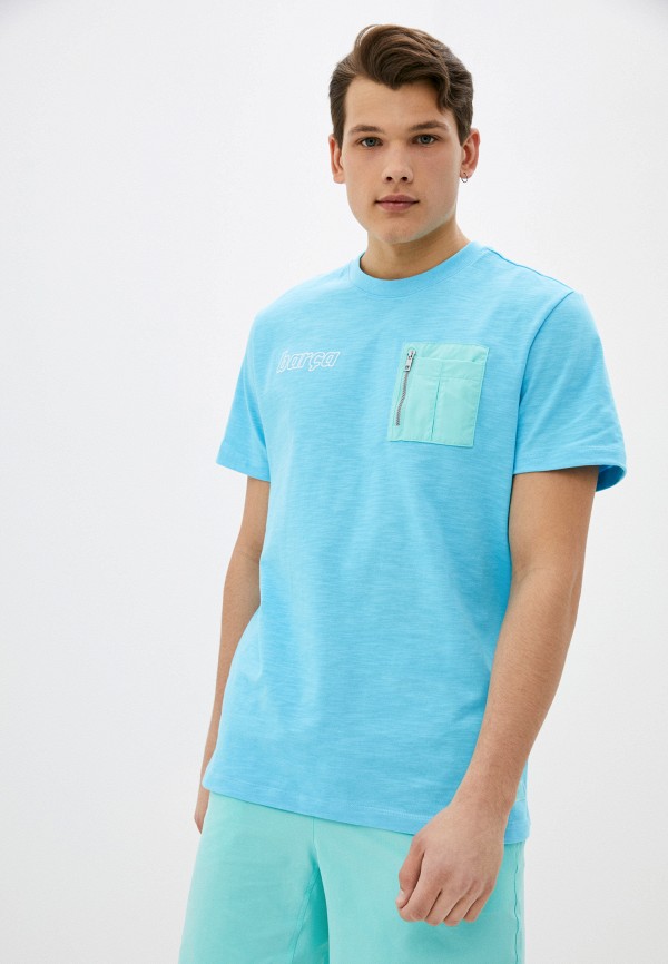 

Футболка Nike, Голубой, FCB M NSW ME TOP SS BW
