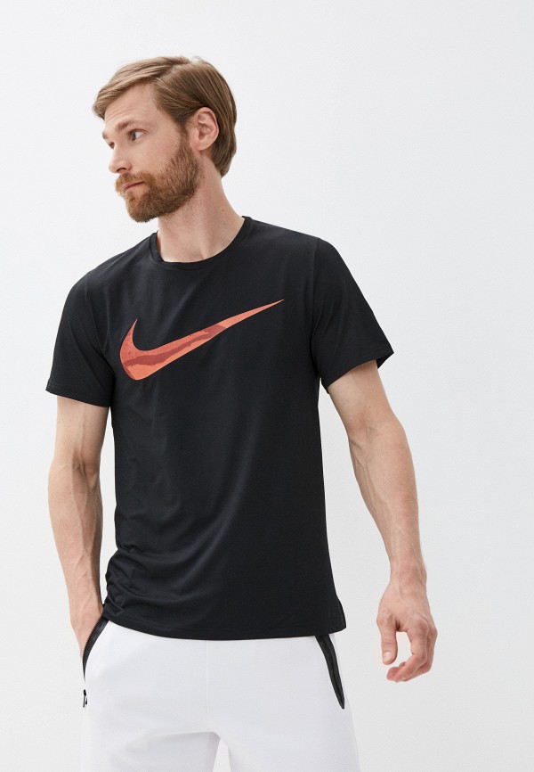 

Футболка спортивная Nike, Черный, M NK TOP SS HPR DRY GFX SU