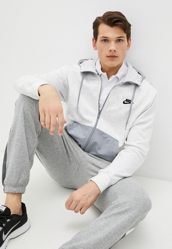 

Толстовка Nike, Серый, M NSW CE FZ FT HOODIE SNL ++