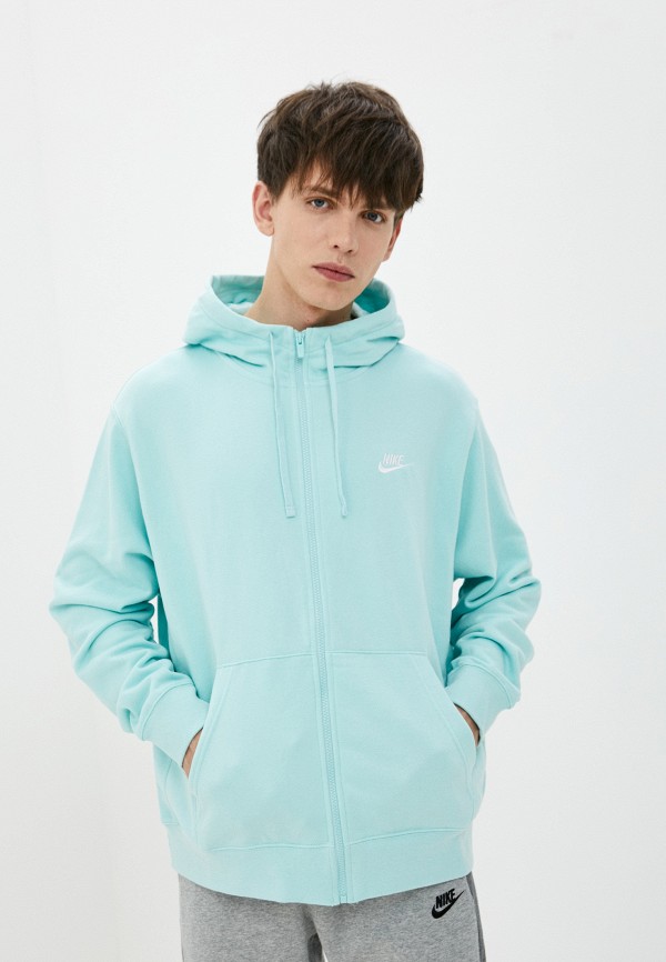 

Толстовка Nike, Бирюзовый, M NSW CLUB HOODIE FZ FT