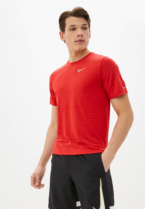 

Футболка спортивная Nike, Красный, M NK DF MILER TOP SS