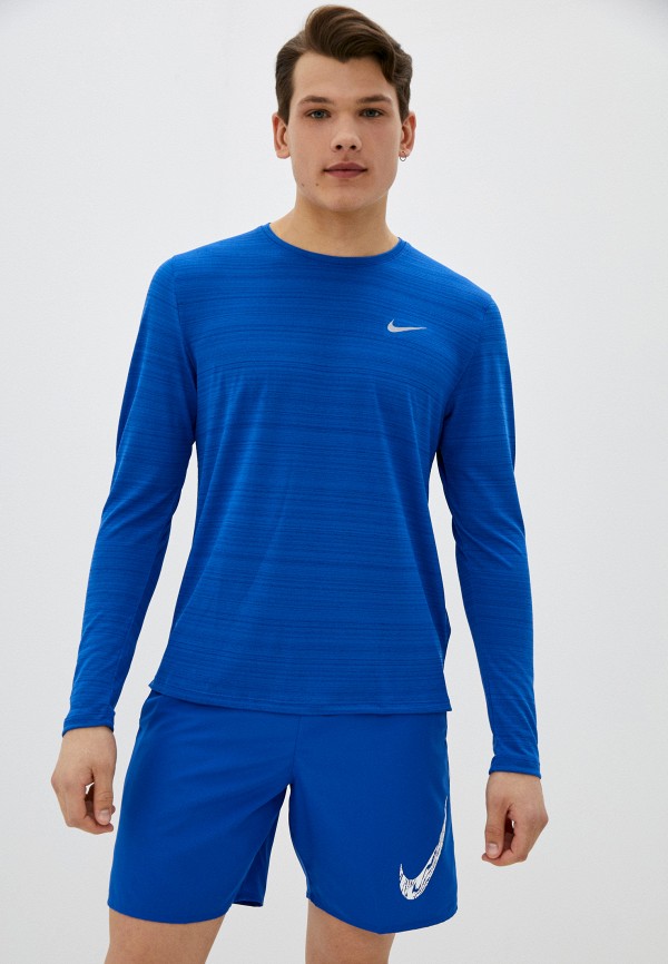 

Лонгслив спортивный Nike, Синий, M NK DF MILER TOP LS