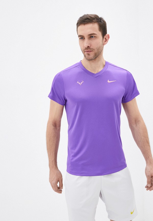 

Футболка спортивная Nike, Фиолетовый, RAFA M NKCT DF CHALLNGR TOP SS