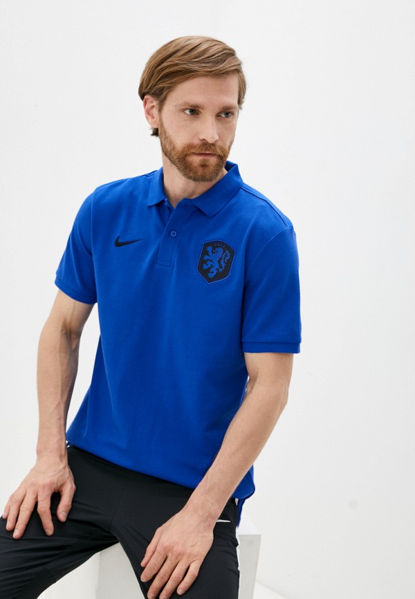 

Поло Nike, Синий, KNVB M NSW POLO PQ CRE