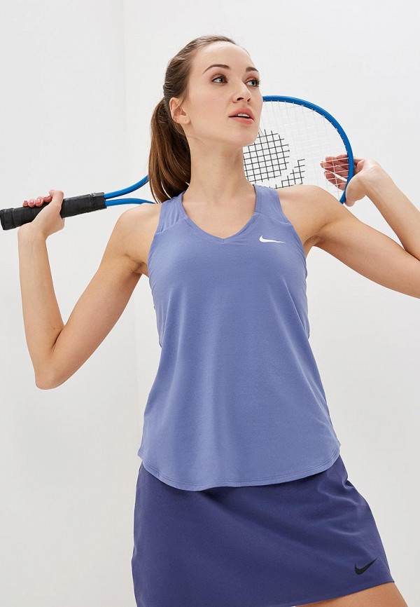 

Майка спортивная Nike, Women's NikeCourt Pure Tennis Tank, Синий