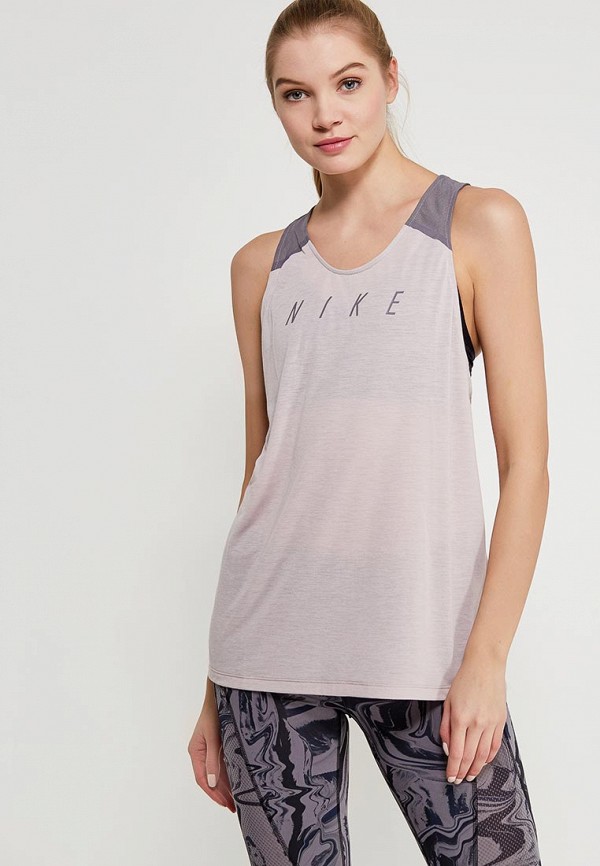 

Майка спортивная Nike, Розовый, W NK BRTHE TANK FLOW GRX