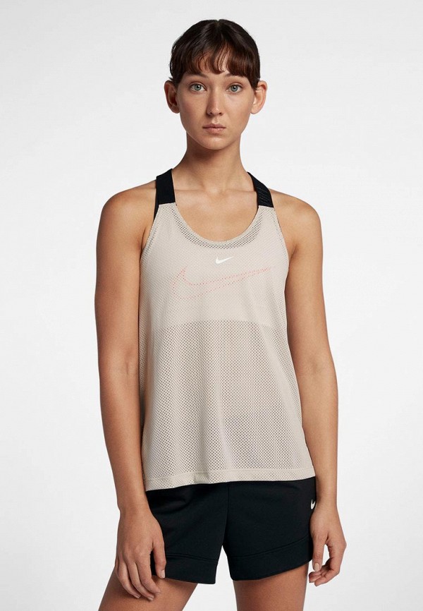 

Майка спортивная Nike, Nike Dry Women's Logo Training Tank, Бежевый