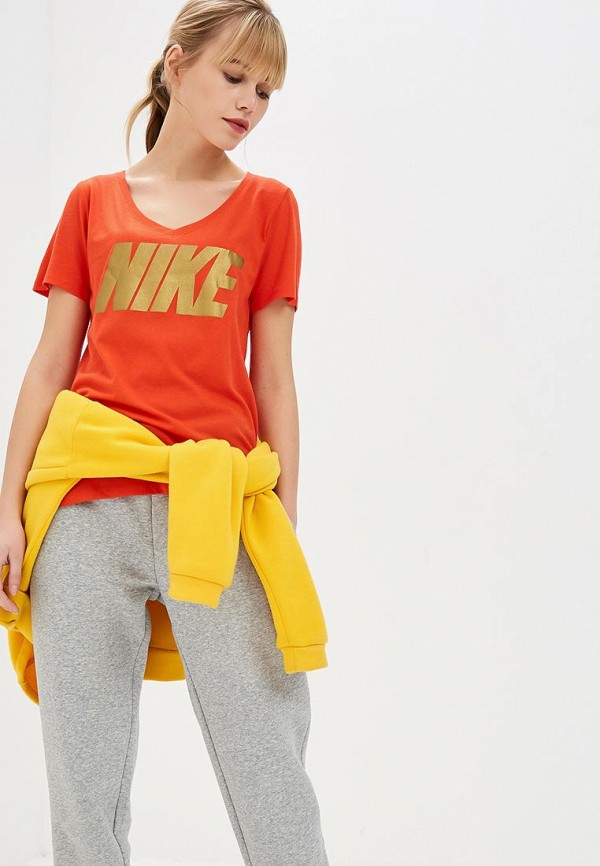 

Футболка Nike, Красный, W NSW TEE NIKE MTLC BLOCK
