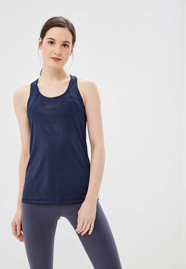 

Майка спортивная Nike, W NP TANK MTLC DOTS, Синий