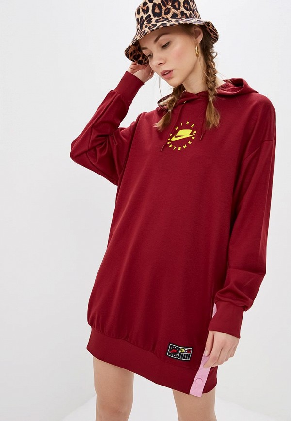 

Платье Nike, Бордовый, SPORTSWEAR NSW WOMEN'S HOODIE DRESS