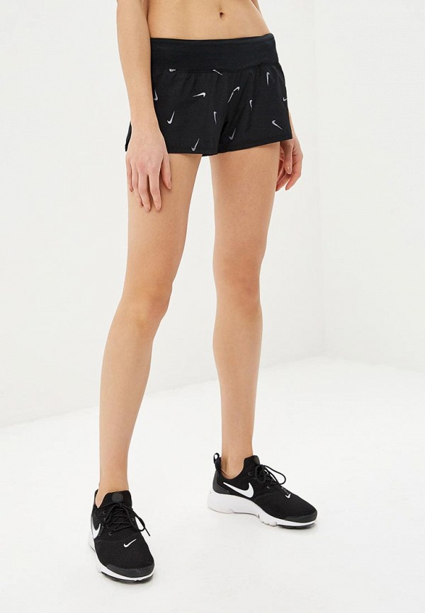 

Шорты спортивные Nike, WOMEN'S PRINTED RUNNING SHORTS, Черный