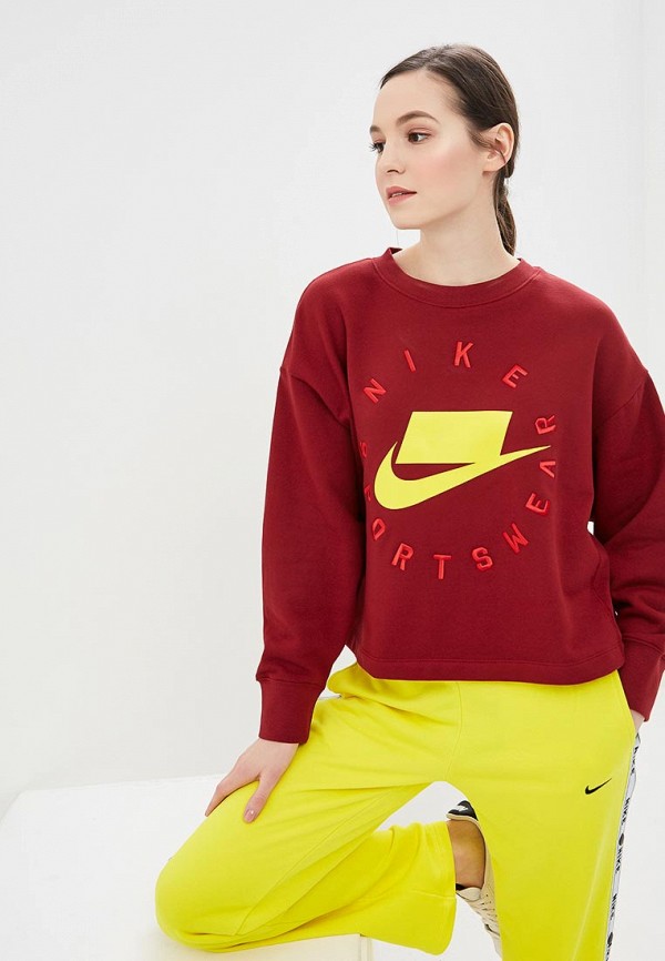 

Свитшот Nike, Бордовый, SPORTSWEAR NSW WOMEN'S FRENCH TERRY CREW