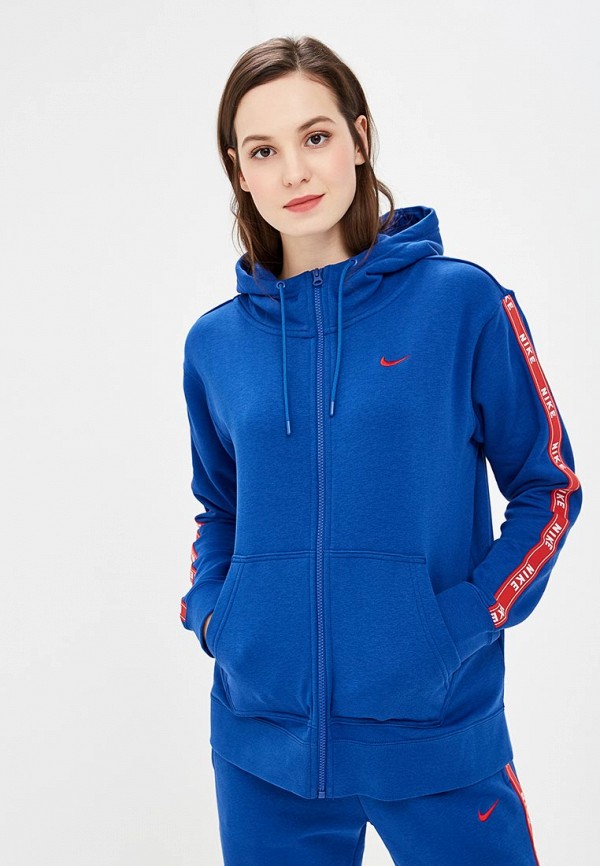 

Толстовка Nike, SPORTSWEAR WOMENS FULL-ZIP LOGO HOODIE, Синий